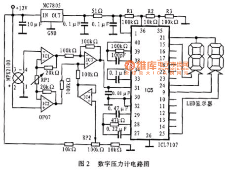 压力传感器与温度调节电路