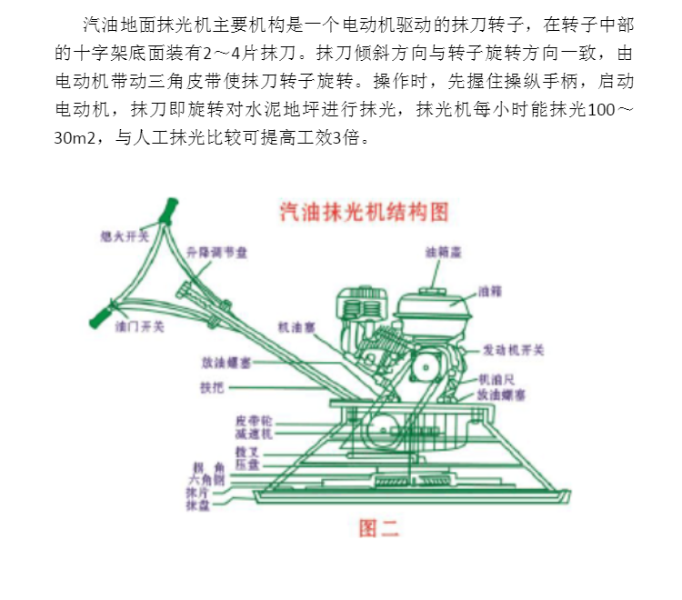 路面机械与拖拽式抛光机原理