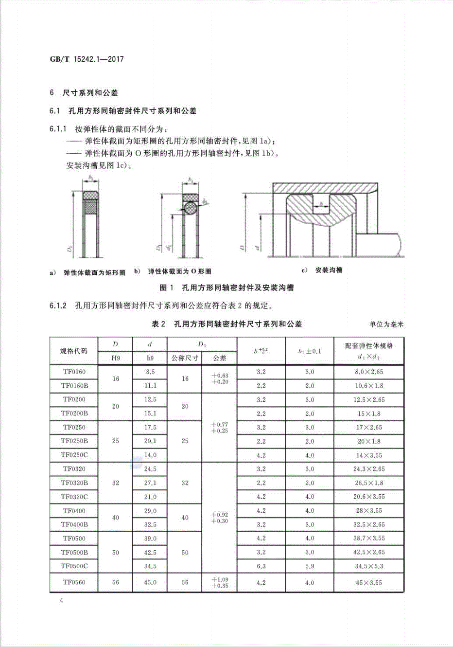 红岩与密封圈挡圈标准