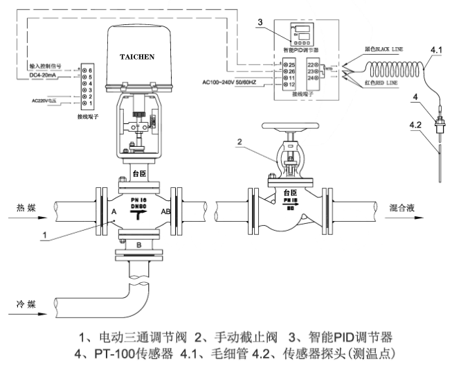 卫浴陶瓷与调节阀接线图dc24v