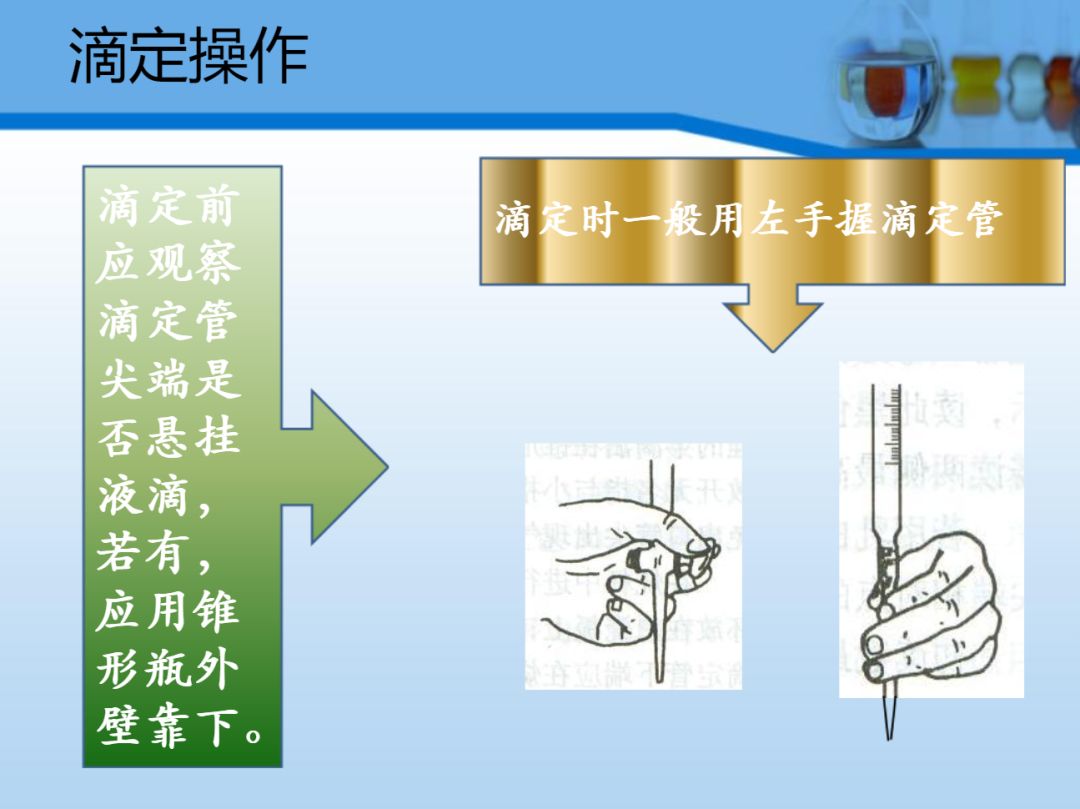 相纸与塑料滴定管的操作方法