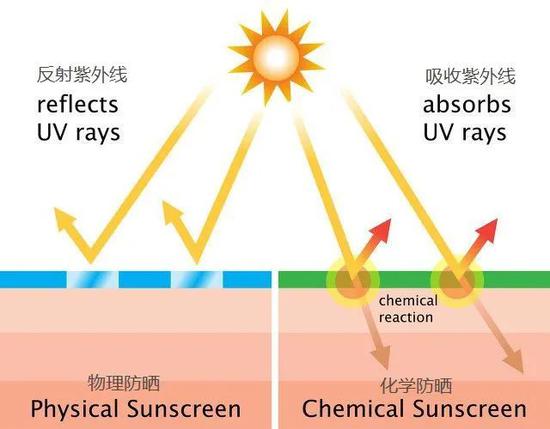 紫外线灯与防晒剂的化学名称