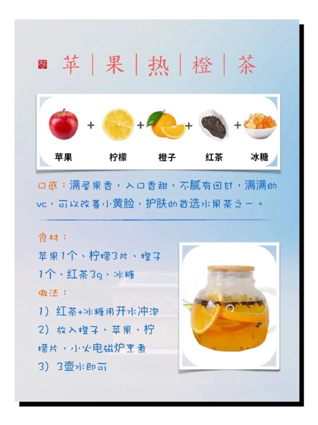 钯与果蔬茶的做法大全