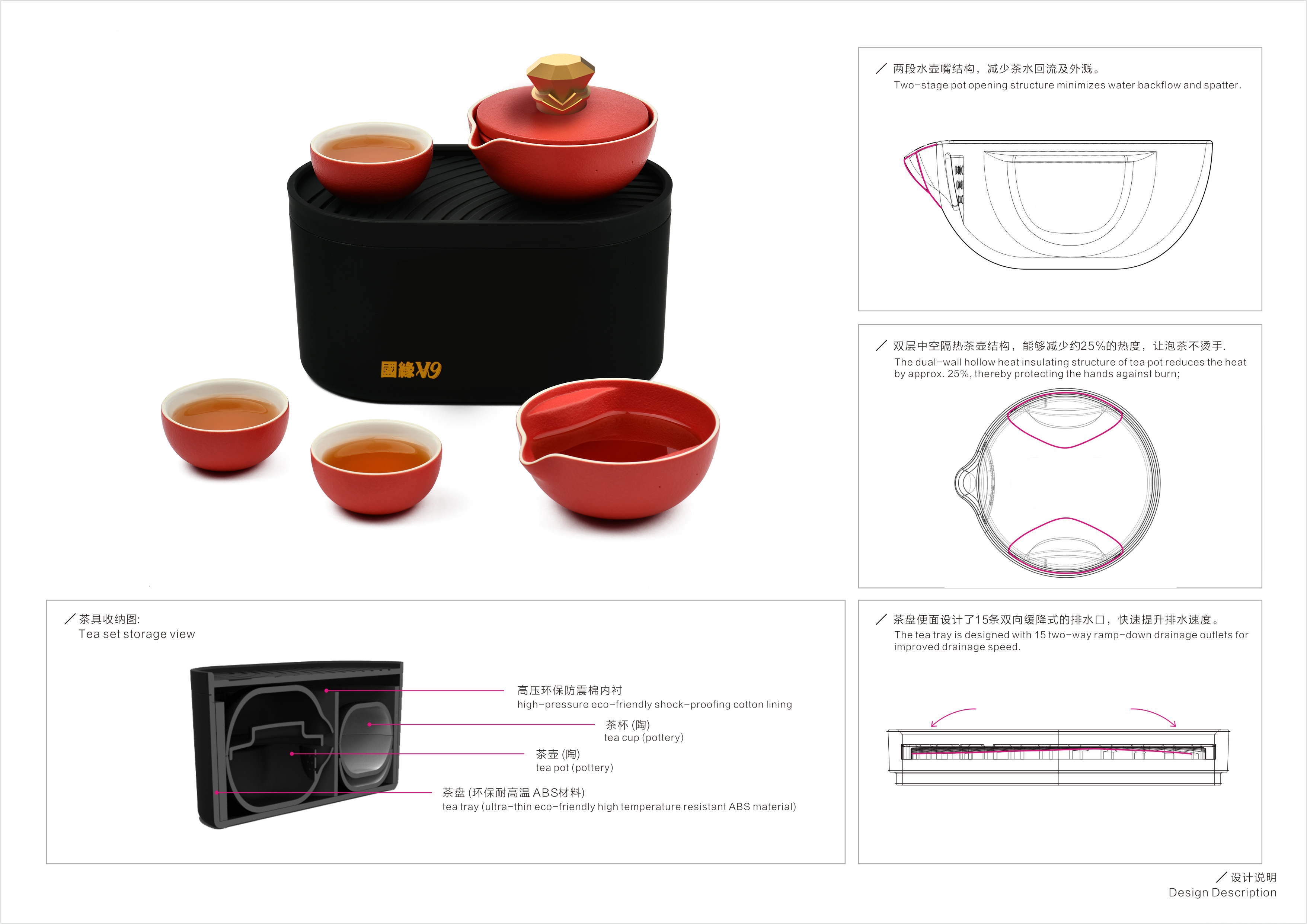 茶具与消毒灯设计说明