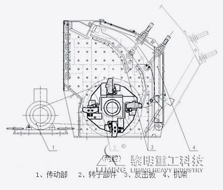 加料再生破碎机与围嘴图纸