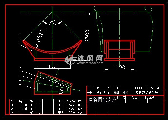 专用灯具与焊接滑动支座制作图纸