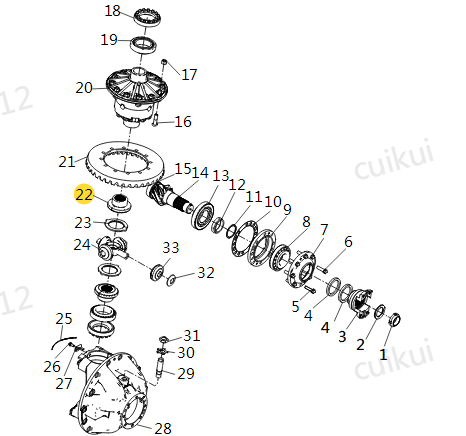 扣类与后桥齿轮叫什么