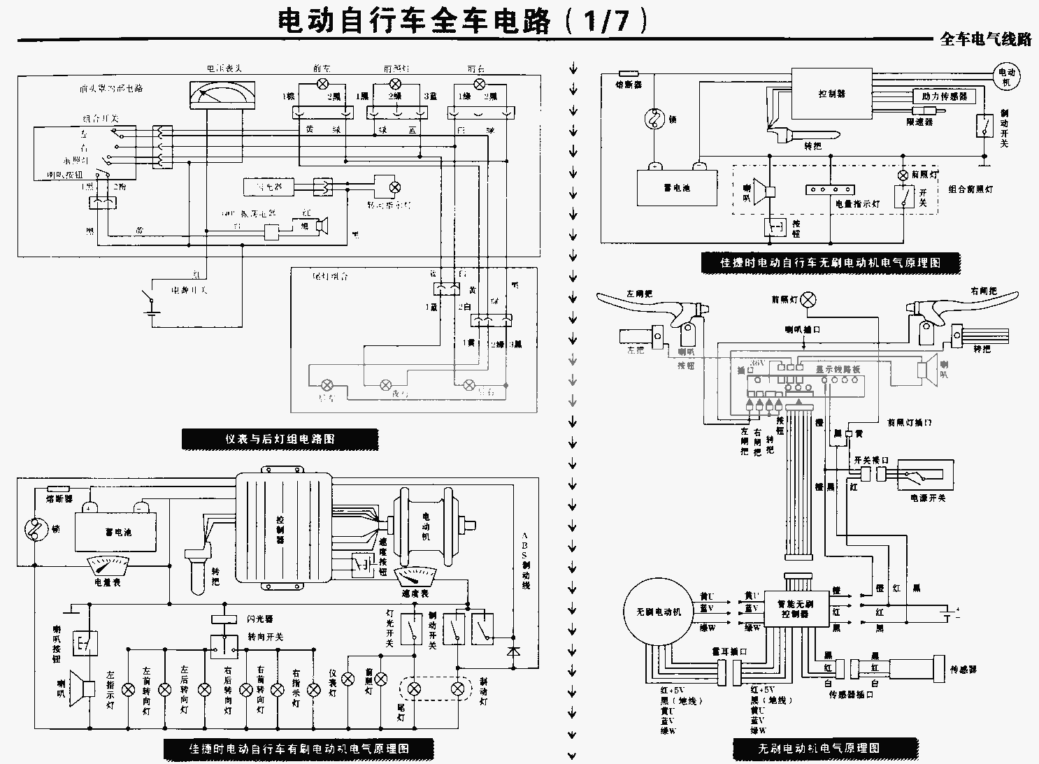 铅锡及铅锡合金与三轮摩托车全车线路图讲解