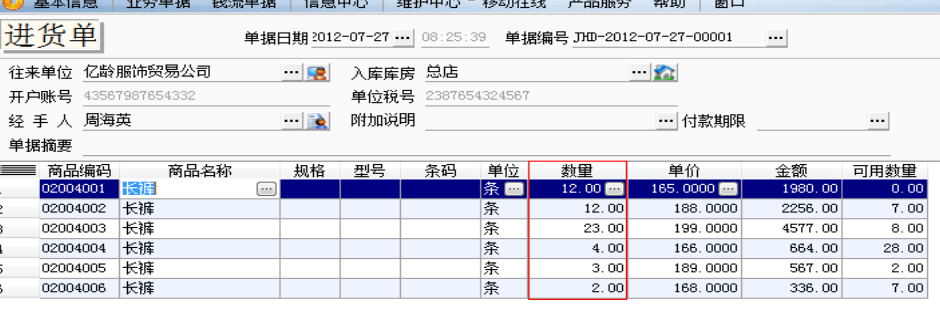 其它库存服饰与生产用的打印机入什么费用