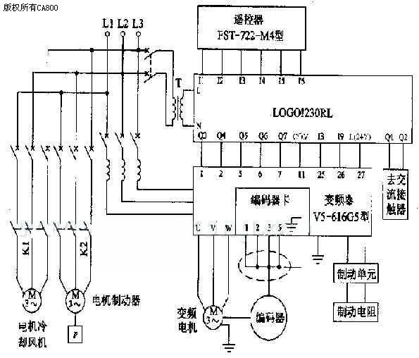 塑料棒与打码机电气原理图