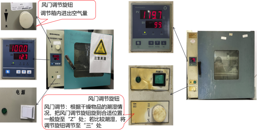 参数测量仪与干燥箱用于物品的干燥和干热灭菌
