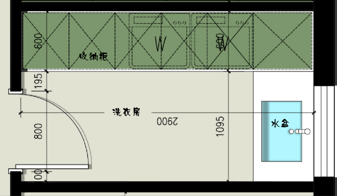 整熨洗涤设备与回光灯槽留多大尺寸