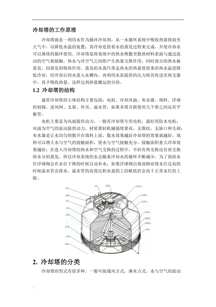 车用密封条与简述冷却塔的各主要部件及其作用