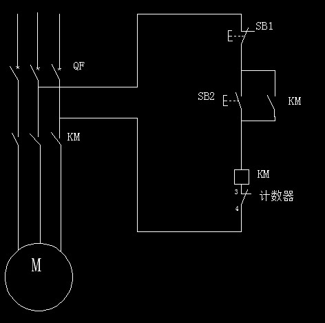 成核剂与用计数器控制电机停机接线图