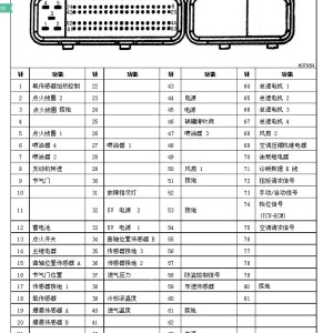 SBS与一汽佳宝电脑针脚图德尔福