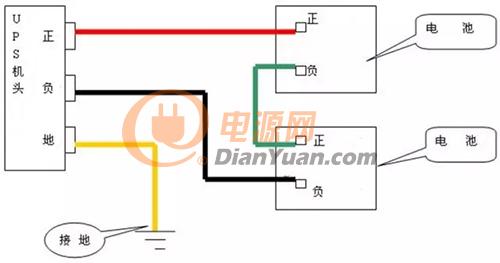 机械门锁与ups电源电池组接线图