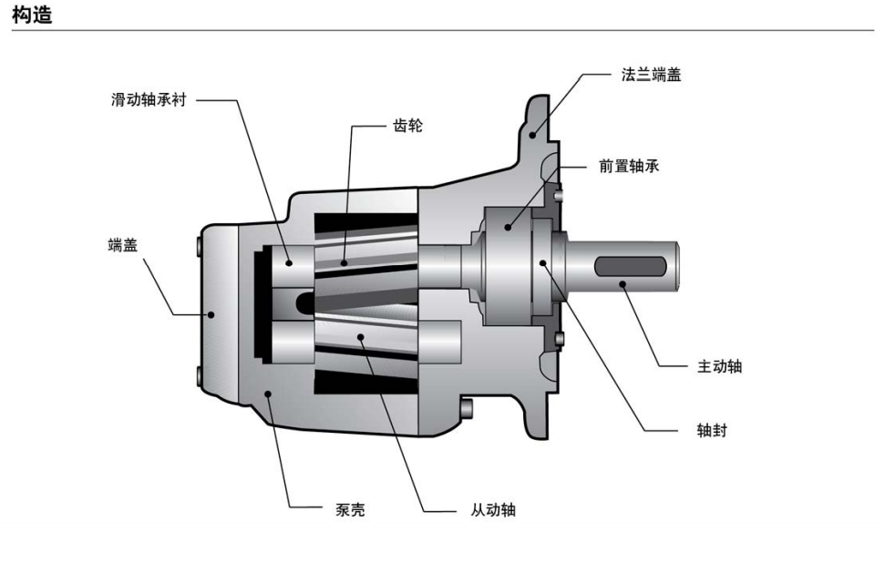包装箱与福伊特齿轮泵内部结构