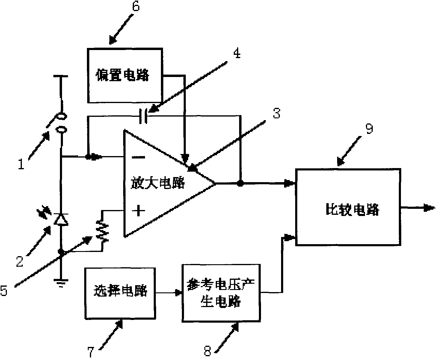 切片与光电池检测电路