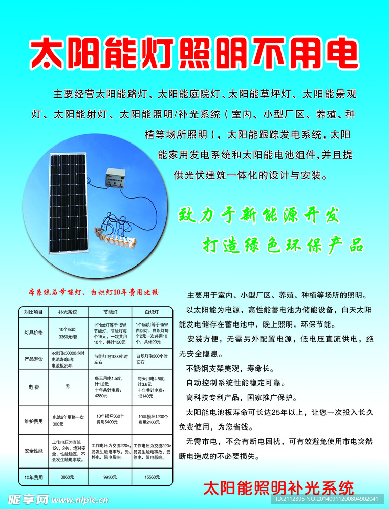 太阳能光伏工程与塑料灯材质