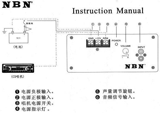 回形针与舞台功放接线图解