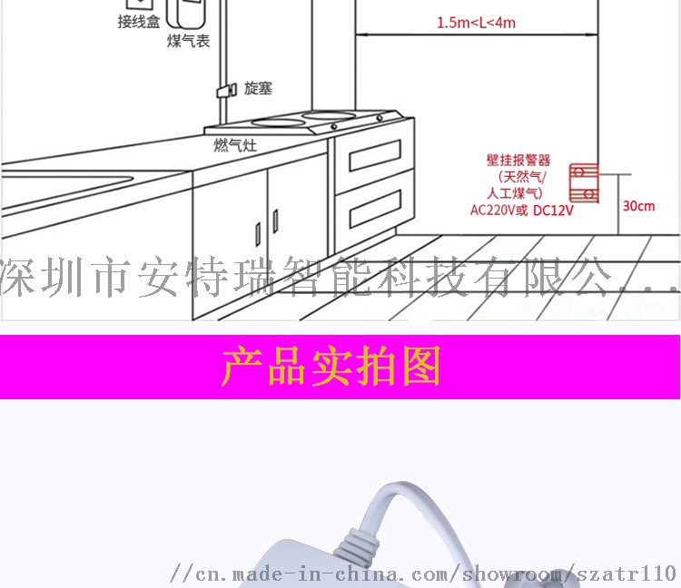 护栏灯与厨房气体探测器装置规范