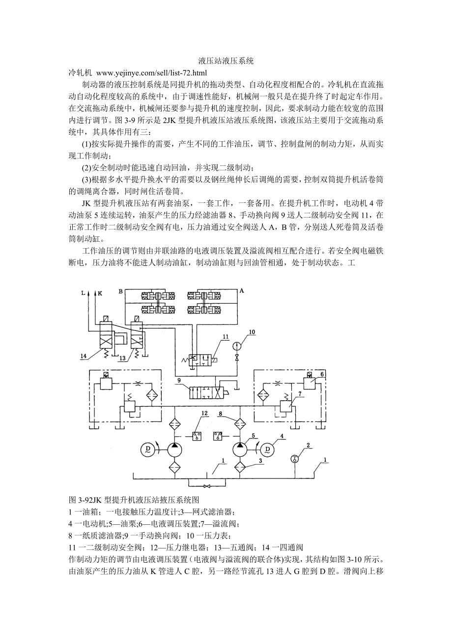 灯具与液压站构造及工艺原理