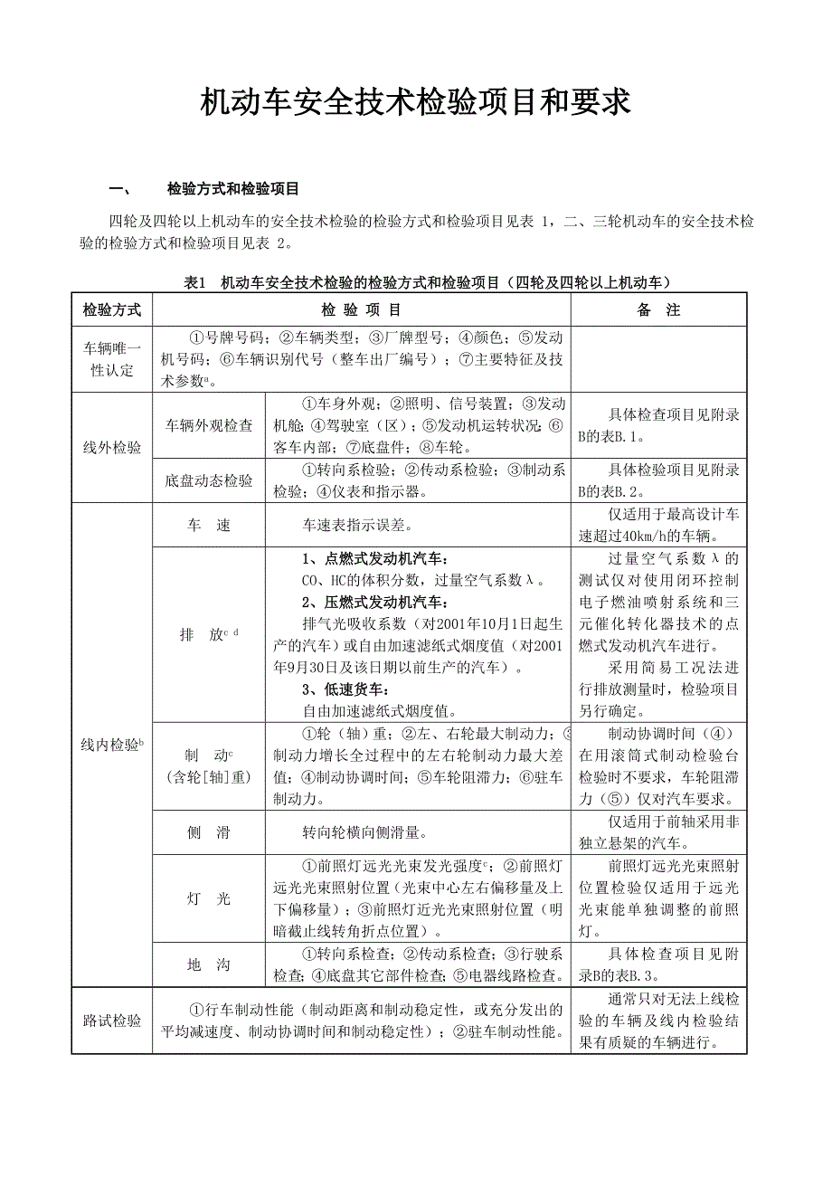 开关与机动车安全检测设备检定技术条件