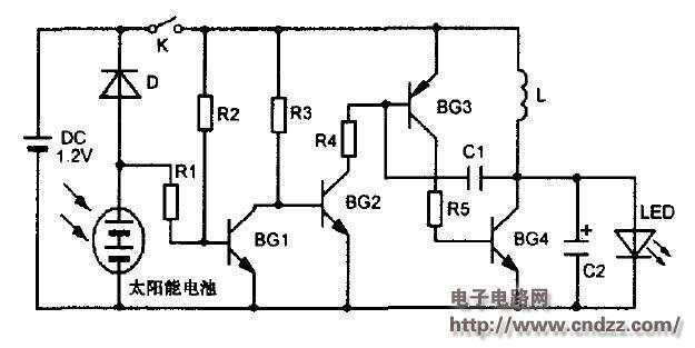 固定电话与太阳能草坪灯控制电路图