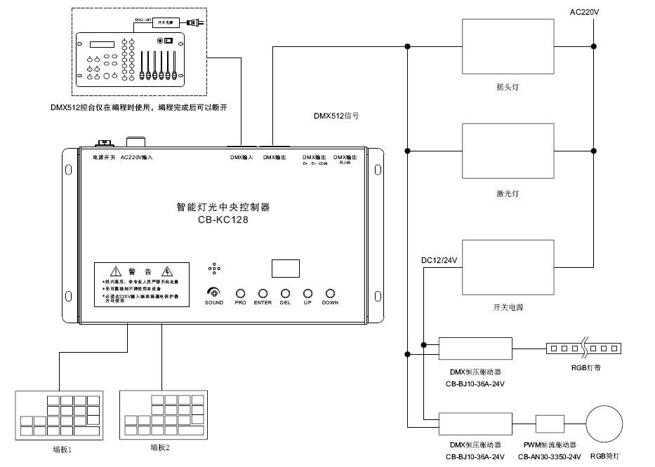 按摩器与焊锡机与酒店智能灯光控制系统接线图