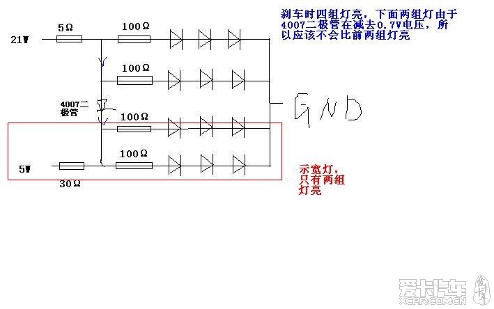 物流网与闪灯的接法