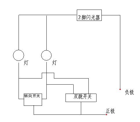 物流网与闪灯的接法