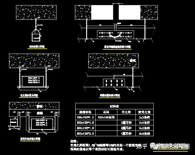 防静电地板与风机盘管与风管连接图