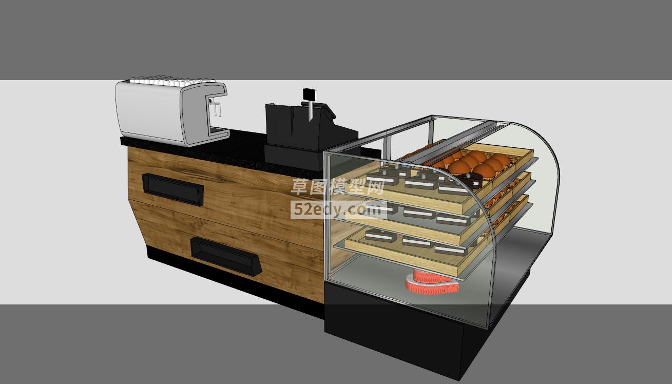 烤漆机与蛋糕店的蛋糕模型