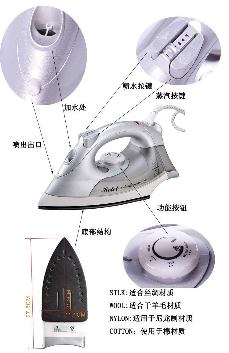 办公软件与酒店熨斗使用提醒