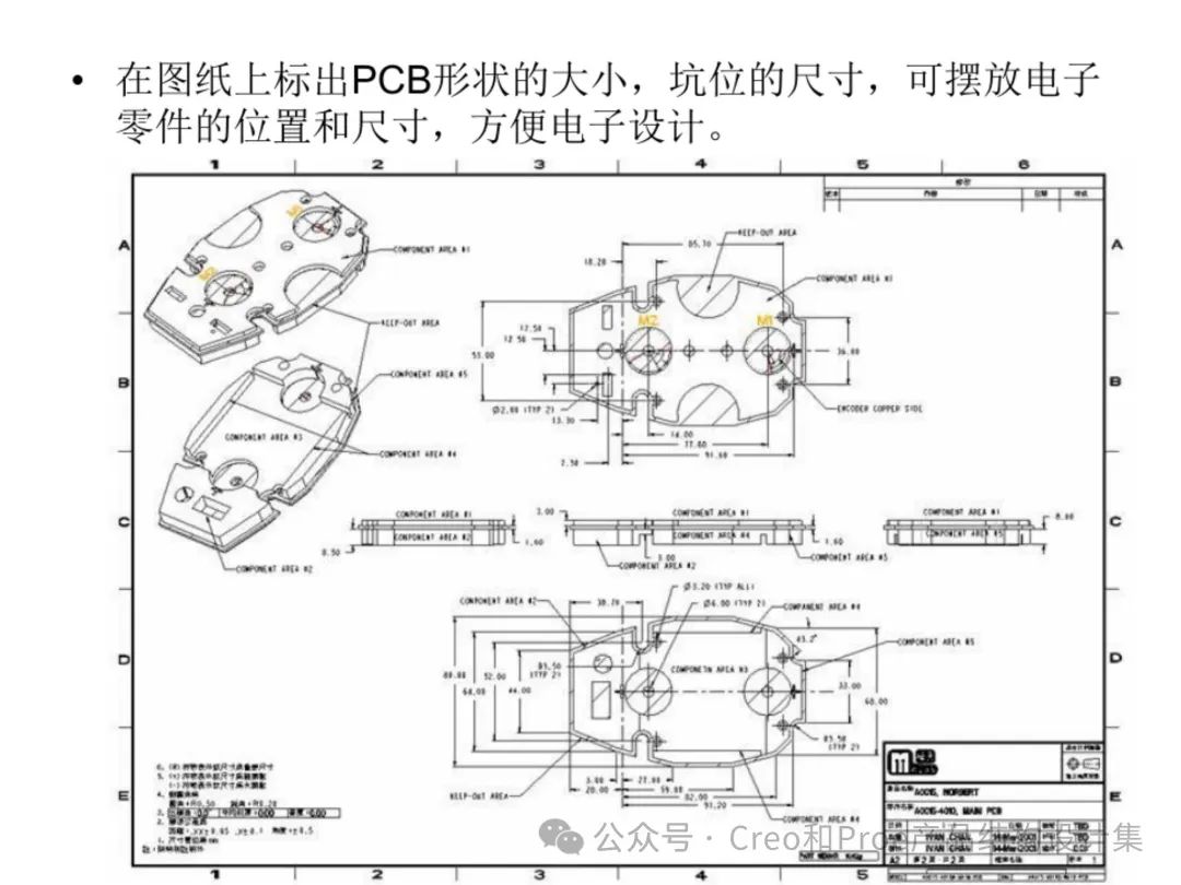 塑料制品与电子元件布置图