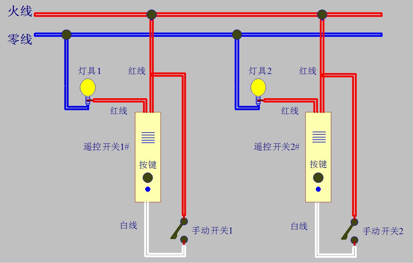 交通控制管理与枕头开关怎么接线