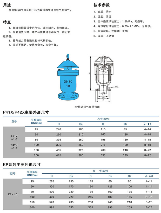 广告表与弹簧式排气阀