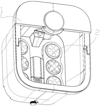 桑拿、足浴设备与通讯工具画法