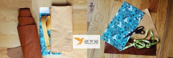 瓷砖与自制手工笔袋不用拉链不用不织布