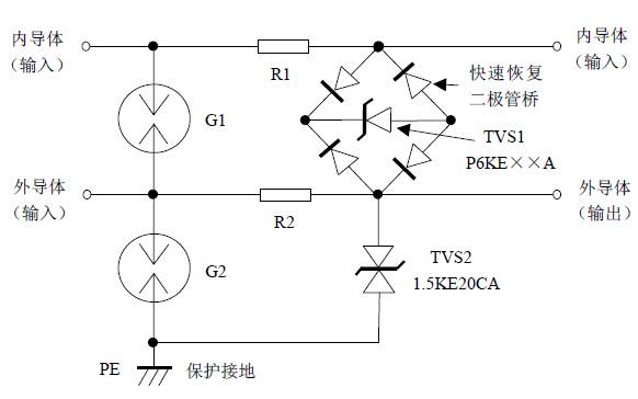 纪念品/奖杯与控制信号防雷器原理图