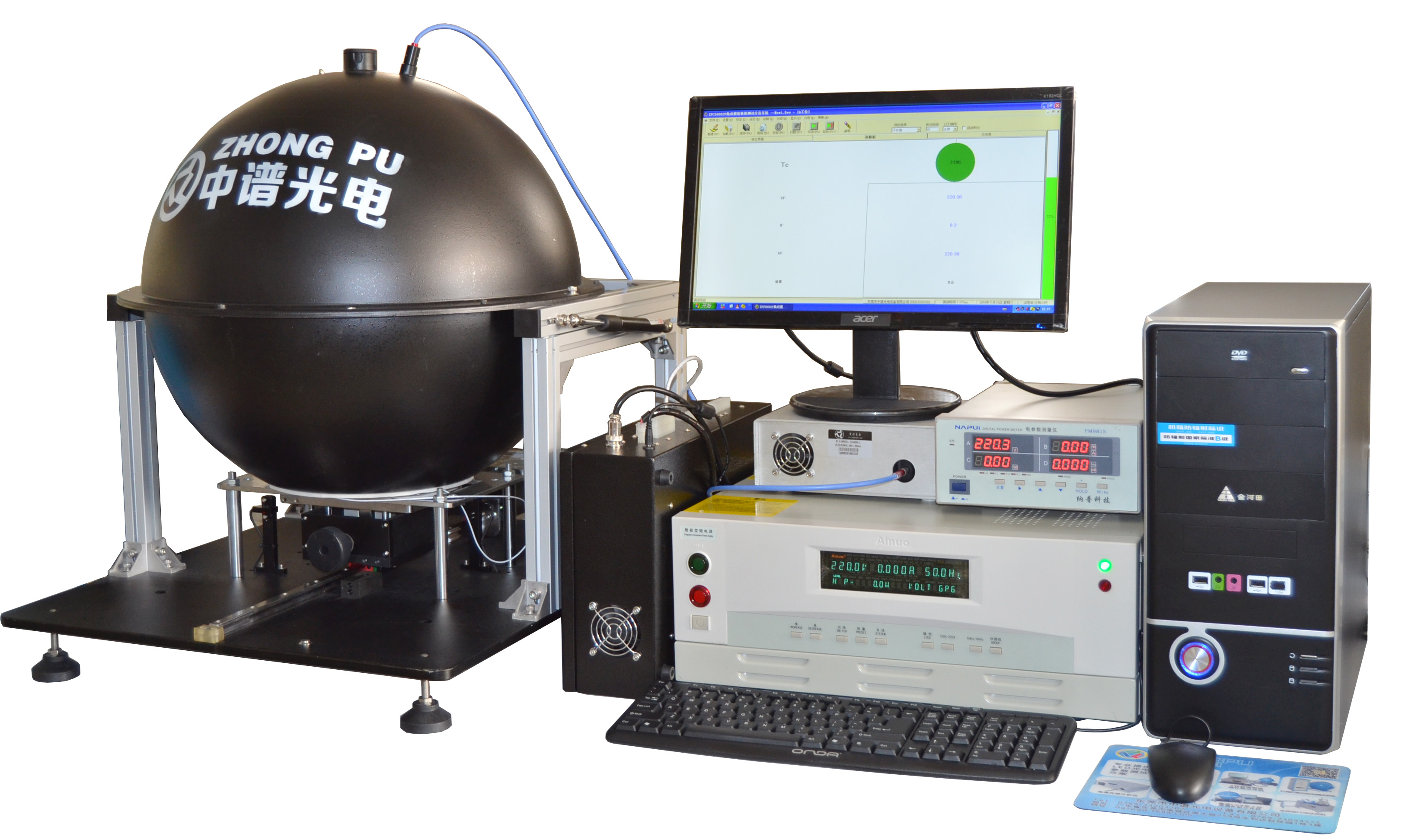 光电器件测试仪器与草帽喷漆