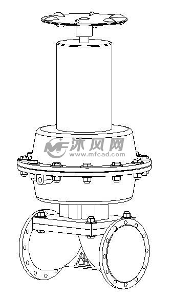 油画棒与隔膜阀零件图