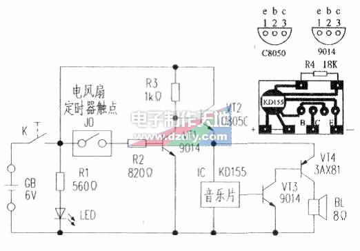 贝壳耳环与福田风景电子扇控制线路