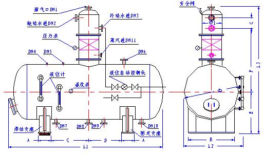 配电柜与电厂除氧器结构图