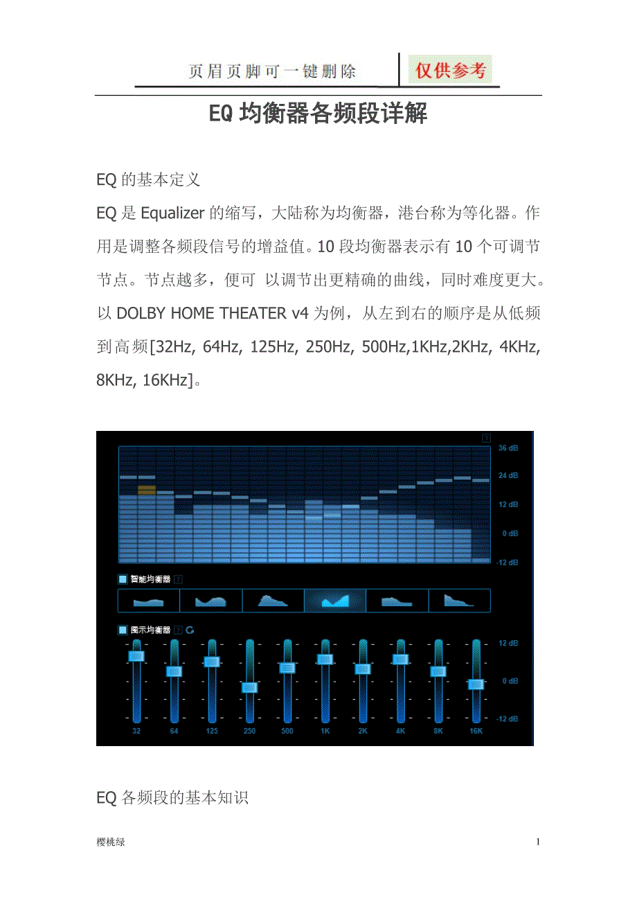 磨料与功放均衡器怎么调试