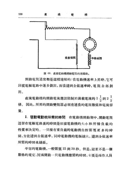 涤棉线绢与直流电机认识实验实验原理