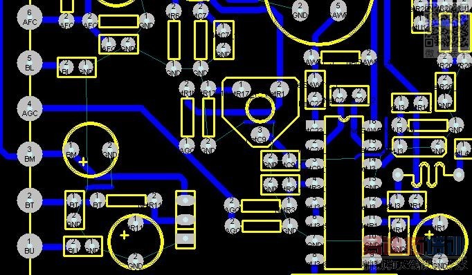 PCB插座与屏蔽线接地怎么做