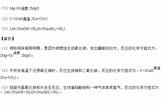 其它金融专用设备与镁粉做照明灯的化学方程式