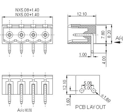 头花与计数器与pcb上的插座类型是什么