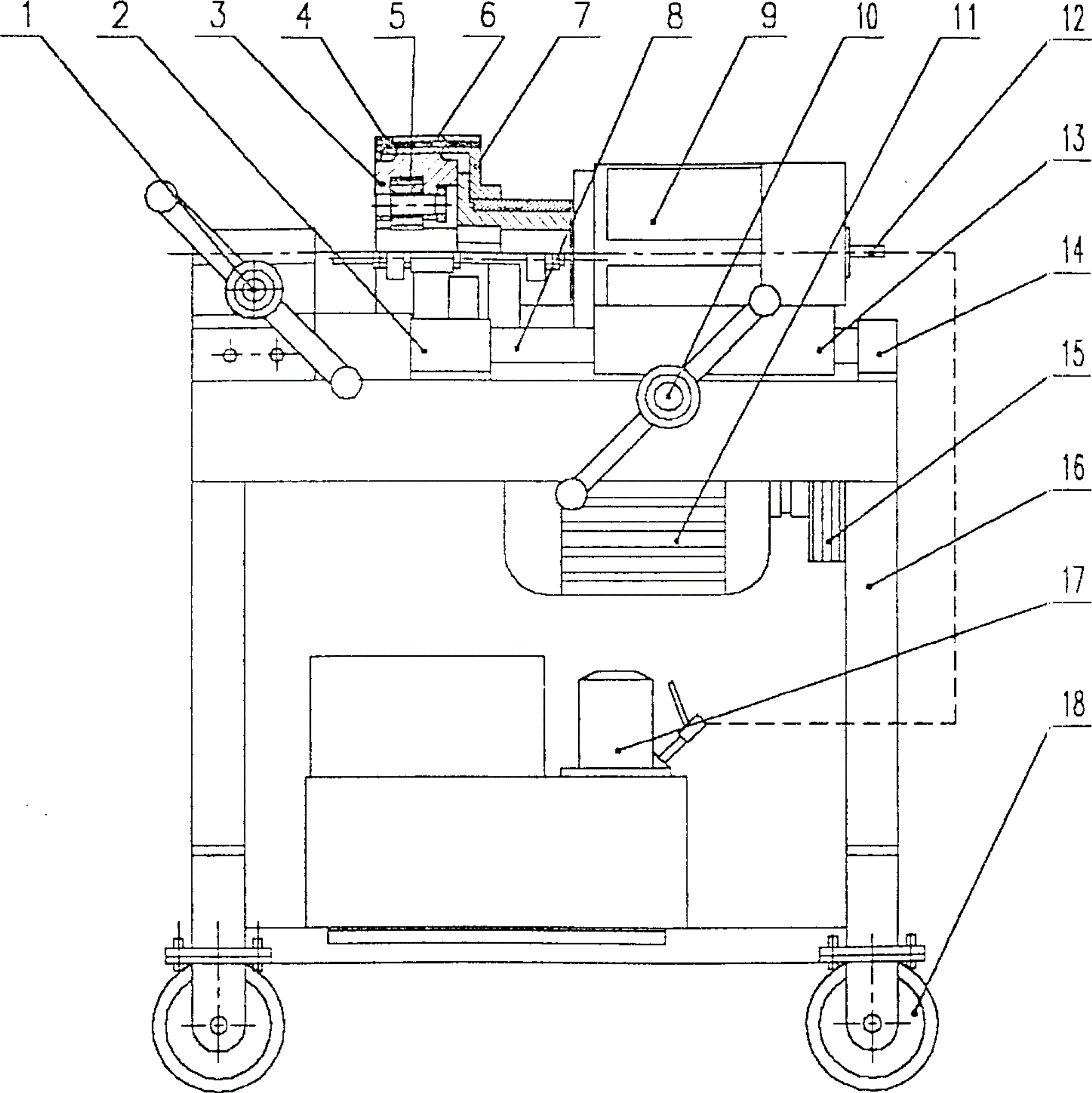 珠边机与螺纹钢套丝机线路图